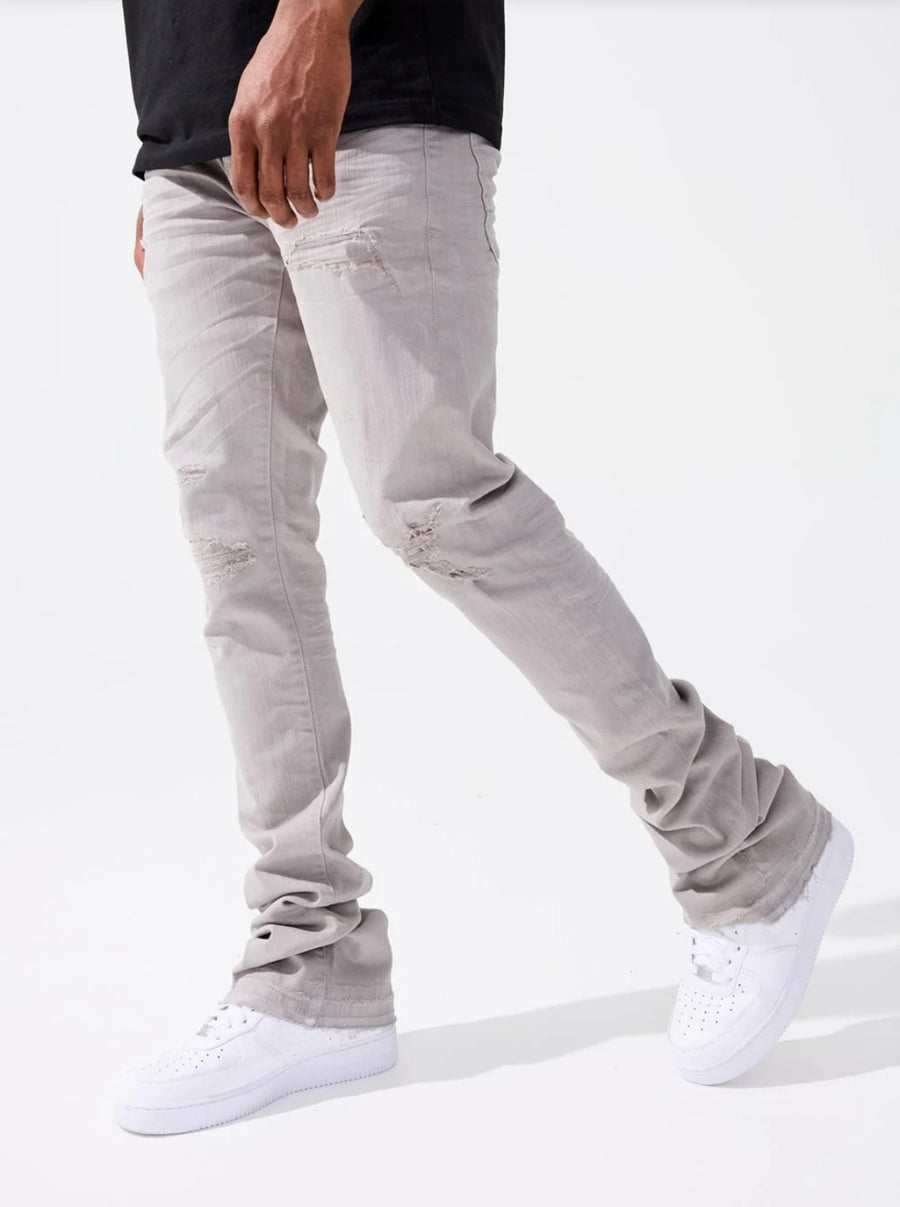 JORDAN CRAIG MARTIN STACKED - TRIBECA TWILL (L/GREY) JEANS