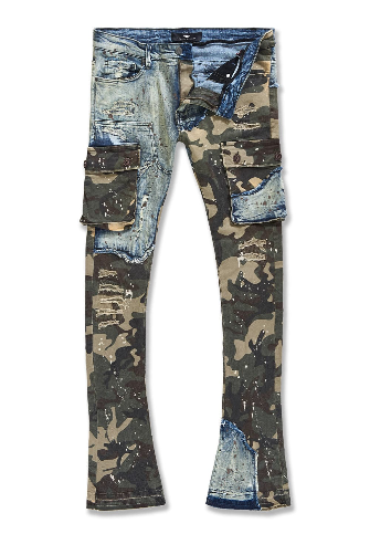ROSS STACKED - PLATOON CARGO DENIM (WOODLAND) Jeans JRF1142C
