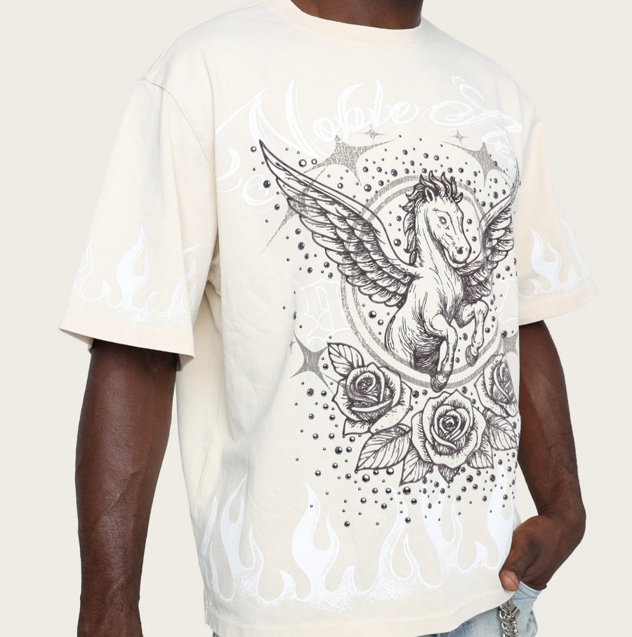 Noble Steed T-Shirt KT26S488 Ecru