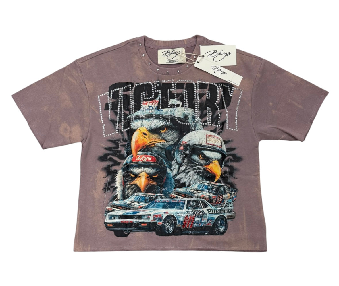 BKYS SPEED CROPPED SHIRT LAVENDER T1501