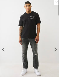 Puff Print Cat Tee Black 109773