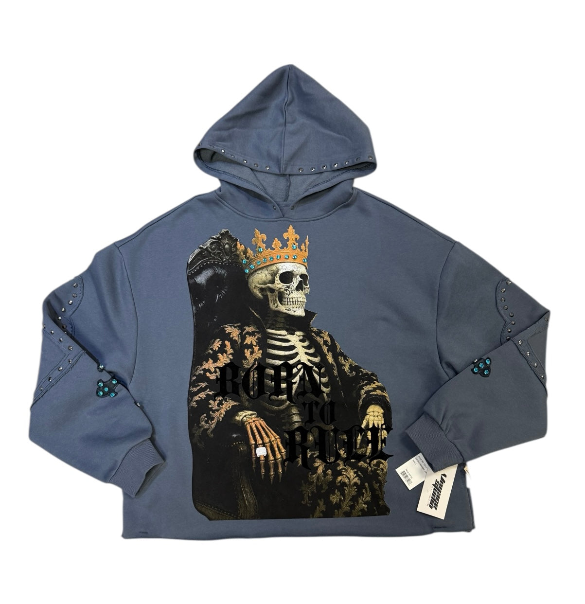 OVERSIZE HOODIE VOYAGE STUDIO MIDNIGHT GRAY 53J12