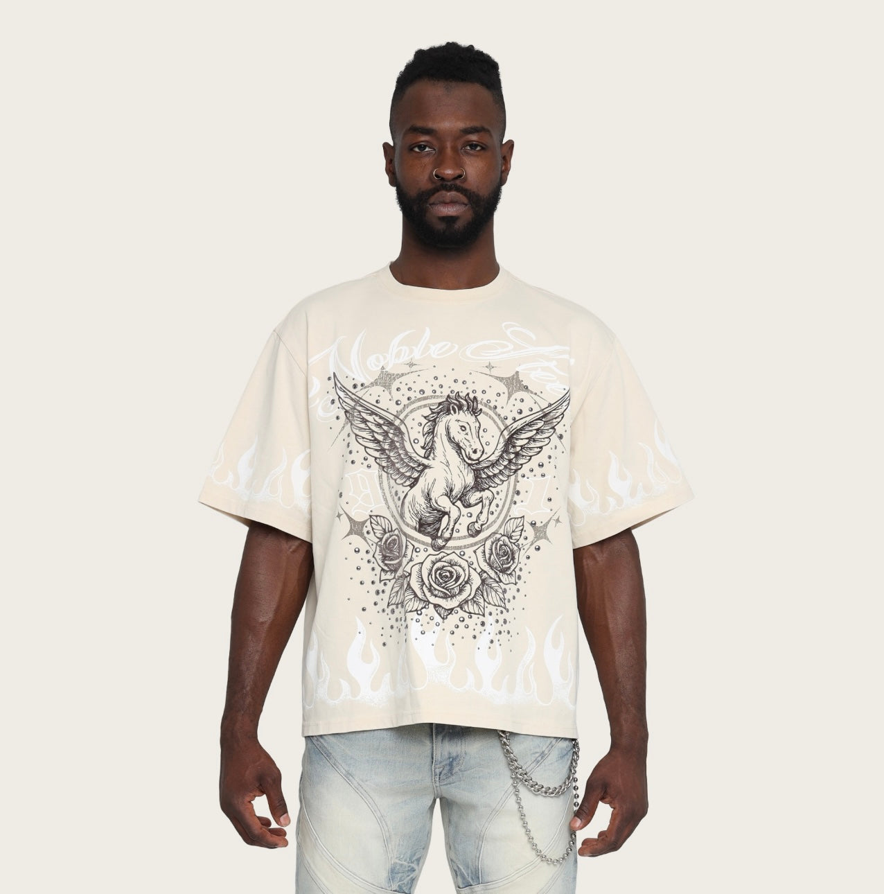 Noble Steed T-Shirt KT26S488 Ecru