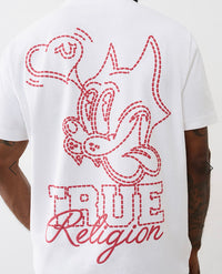 Puff Print Cat Tee white 109773