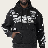 Racing Double Layer Hoodie FO26S428 Black