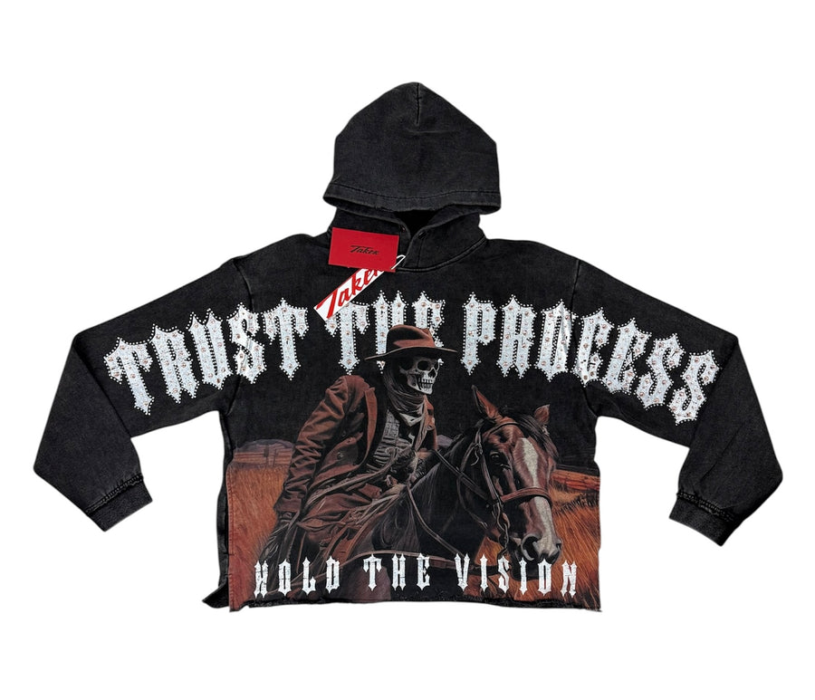 TRUST THE PROCESS HOODIE BLACK T5260