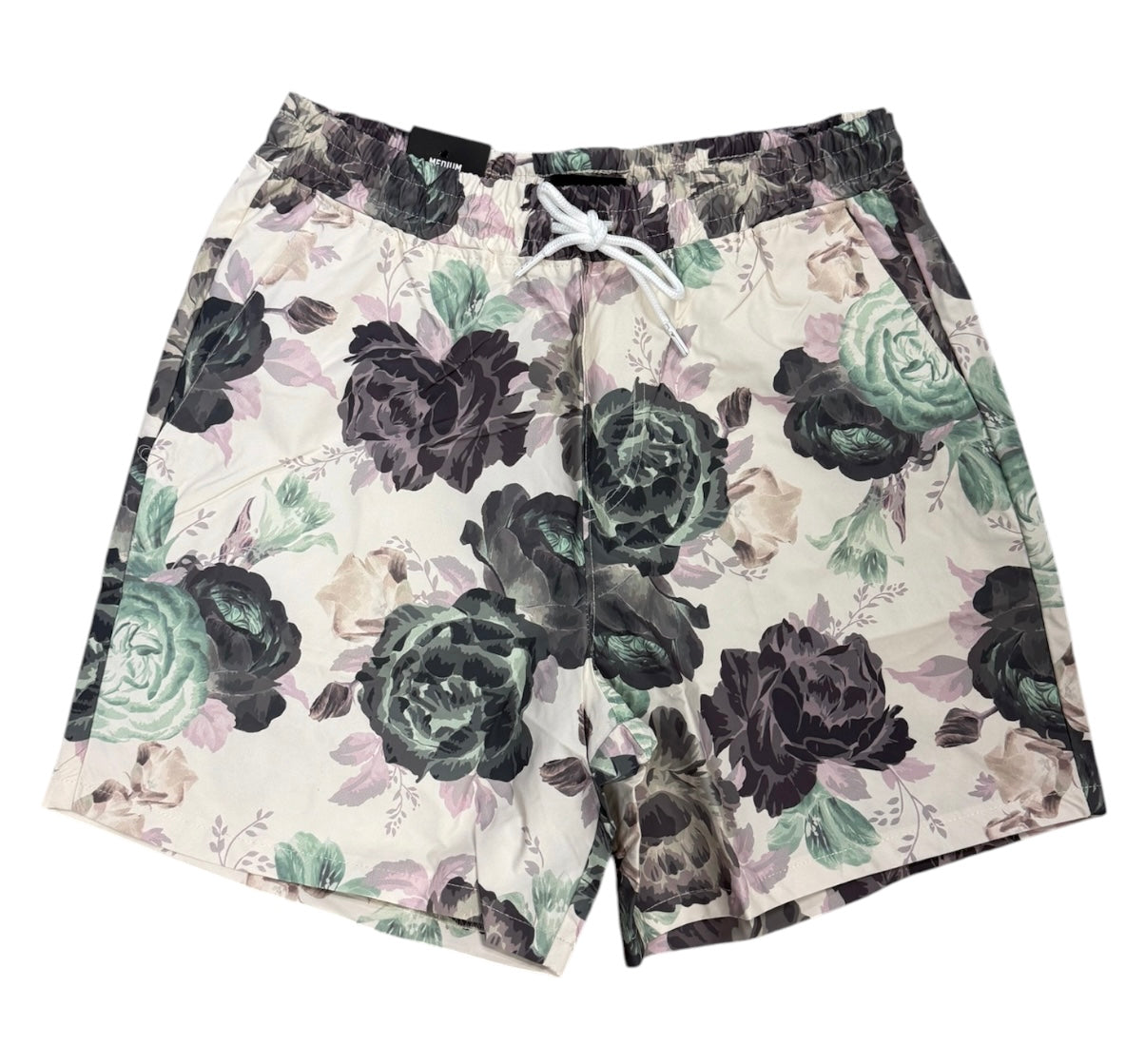 Rebel minds Flowers shorts cream 151-917