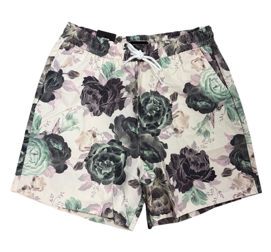 Rebel minds Flowers shorts cream 151-917