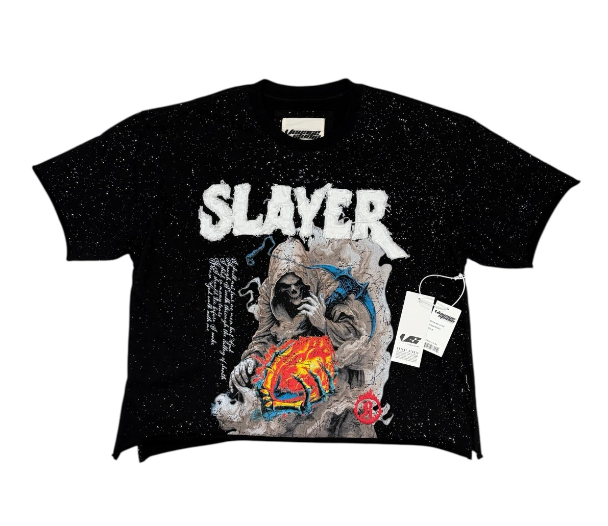 SLAYER CROPPED SHIRT BLACK 53T02