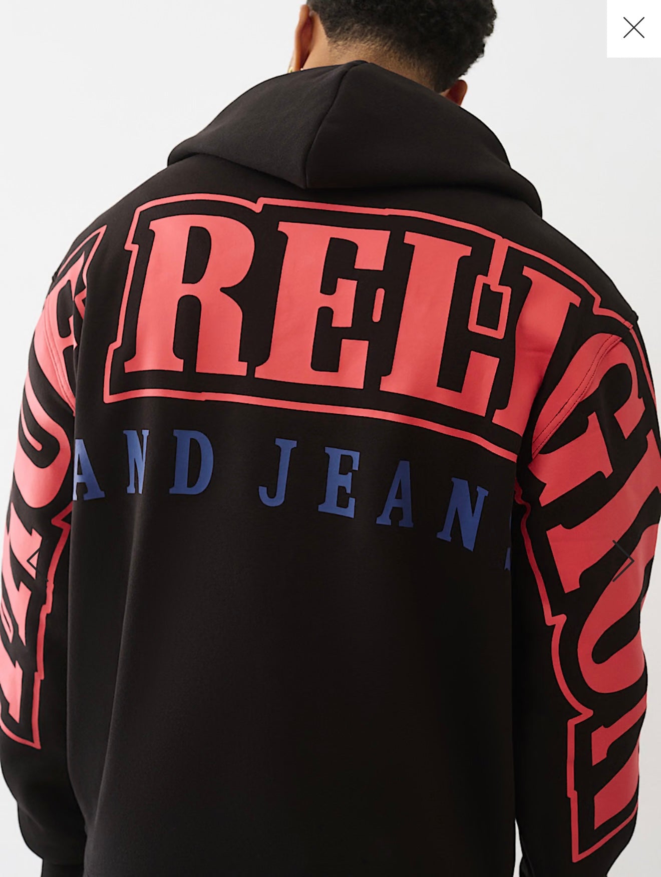Overt Arched Logo Zip Hoodie JET BLACK 109858