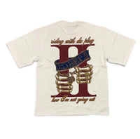 Riding with plug shirt white