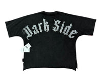 DARK SIDE CROPPED SHIRT VOYAGE STUDIO 51T16 BLACK WASH
