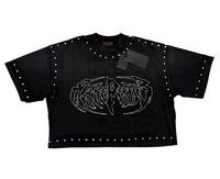 Rare Peace Black Cropped Tee RT5042