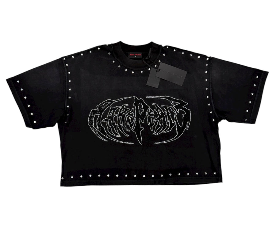 Rare Peace Black Cropped Tee RT5042