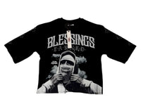 Blessings crop shirt HF5503 black