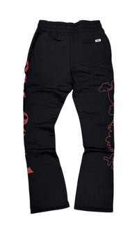 SWEATPANTS UNDRTD UF5206 BLACK/RED