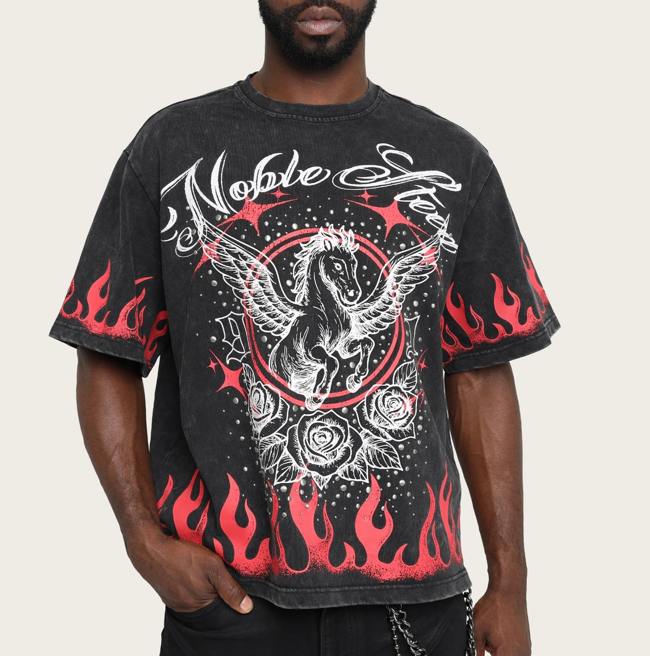 Noble Steed T-Shirt KT26S488 Black