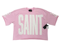 Cropped Pink Saint short sleeve shirt 511036