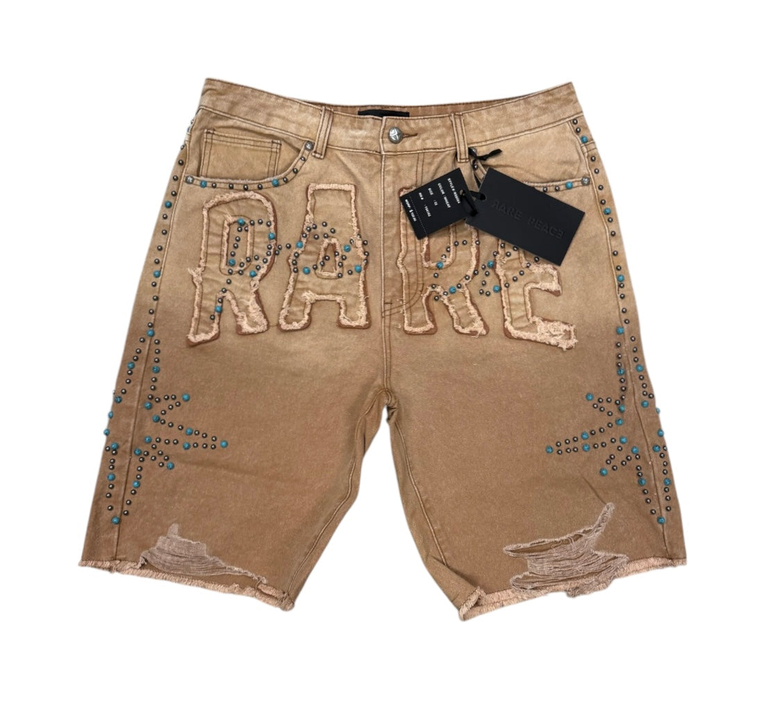 RARE Pace Denim shorts wheat RJ6064