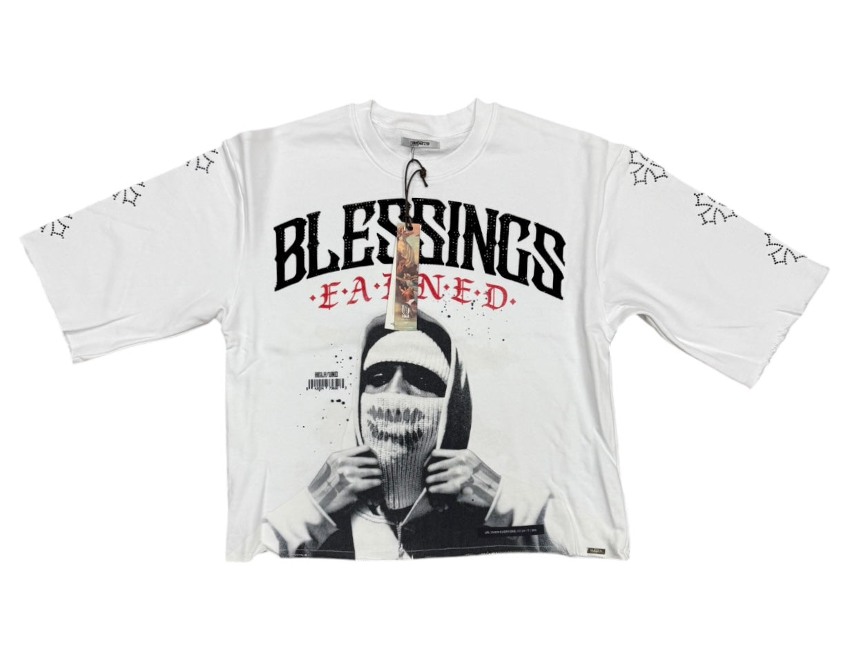 Blessings crop shirt HF5503 WHITE