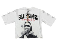 Blessings crop shirt HF5503 WHITE