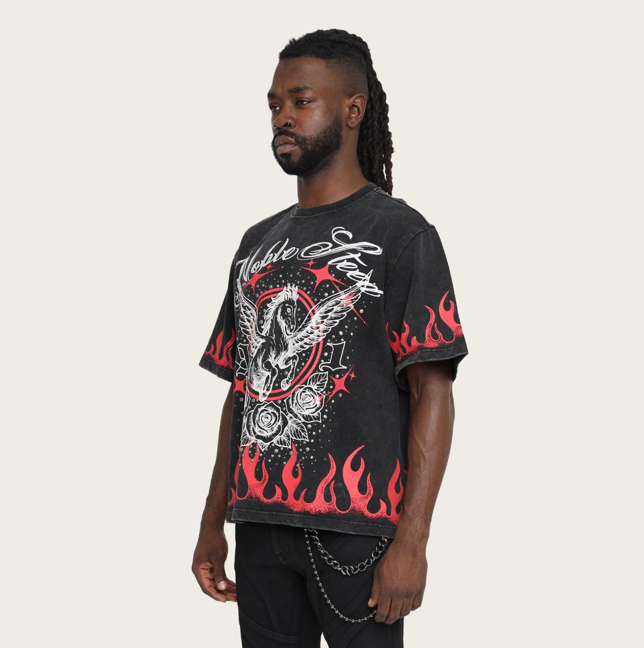 Noble Steed T-Shirt KT26S488 Black