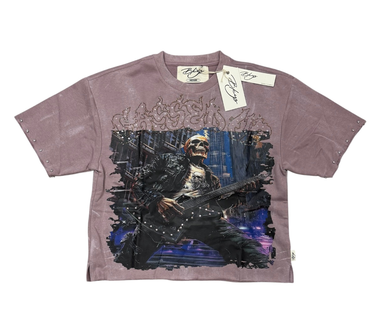 BKYS CROPPED SHIRT GASSED UP T1465 DUSTY LAVENDER