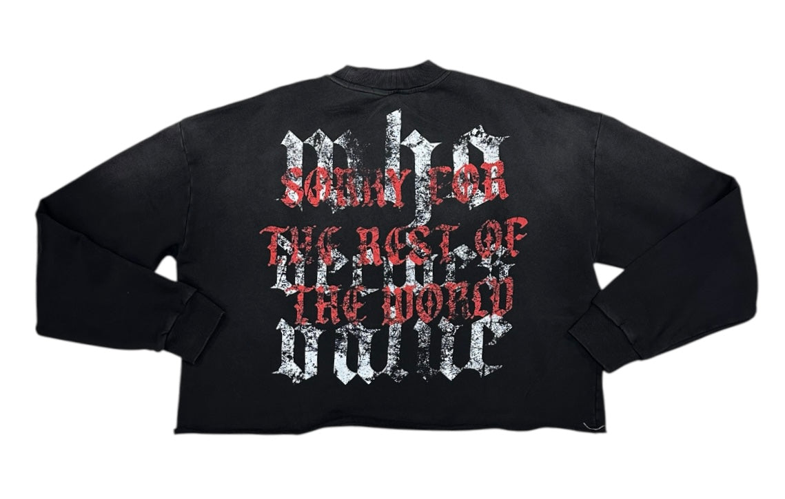 SORRY FOR THE BEST CREW NECK RARE PEACE RK5049