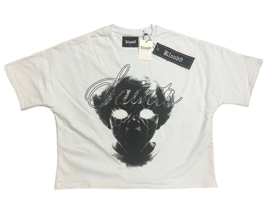Kloud9 saints cropped shirts white K25000