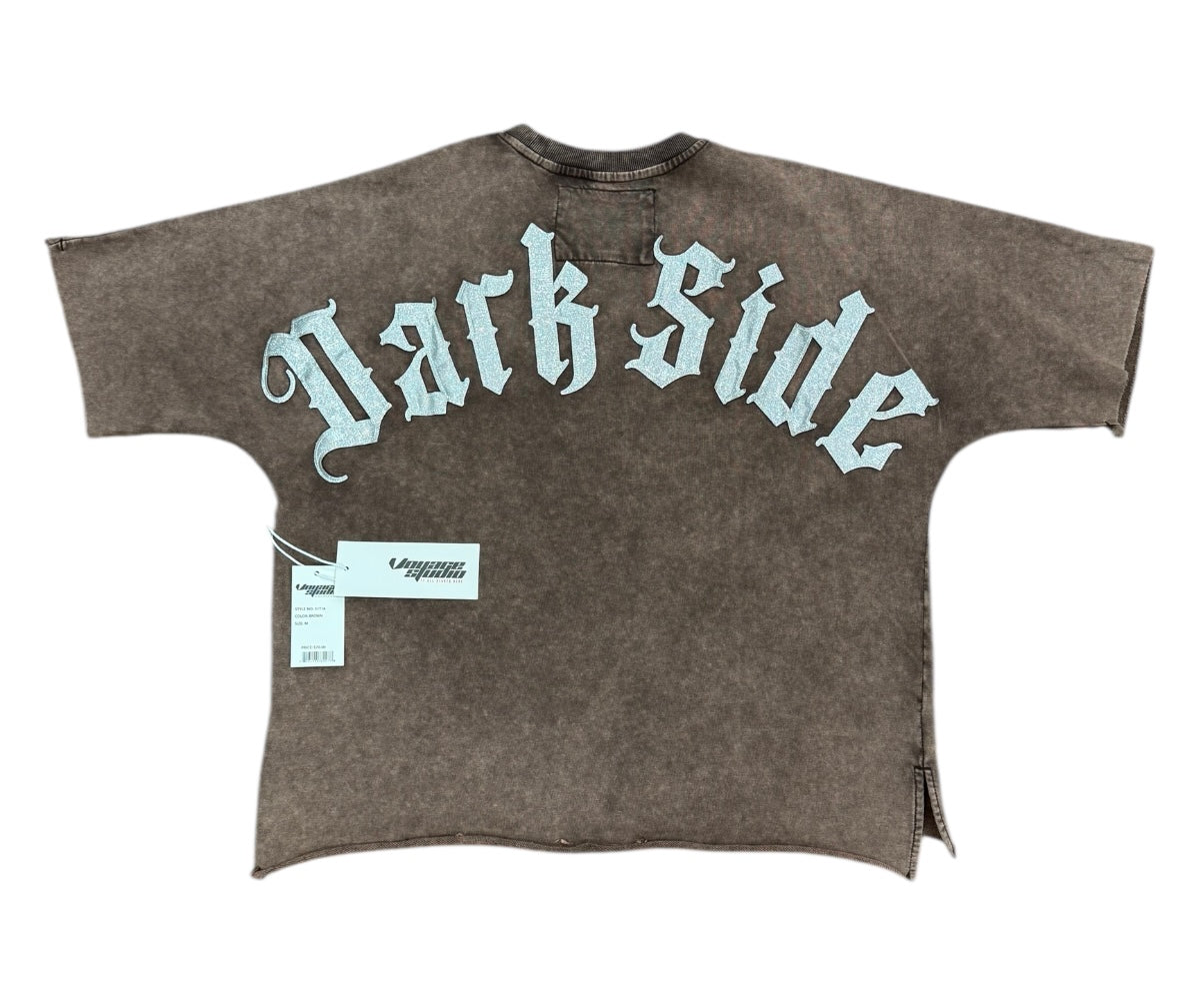 DARK SIDE CROPPED SHIRT VOYAGE STUDIO BROWN 51T16