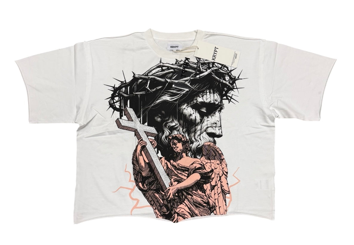 Mercy cropped shirt white KR602