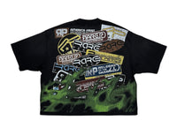 TRUST NO ONE CROPPED SHIRT BLACK RT5036