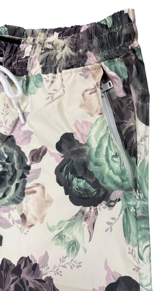 Rebel minds Flowers shorts cream 151-917