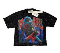 BKYS RO N ROLL CROPPED SHIRT T1522 BLACK