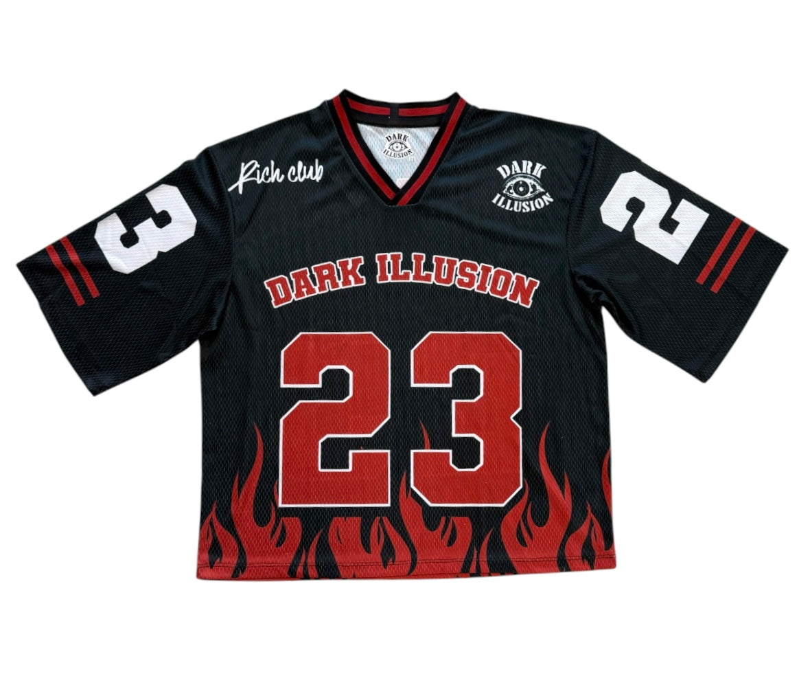 Dark Illusion Flame Jersey -BLACK