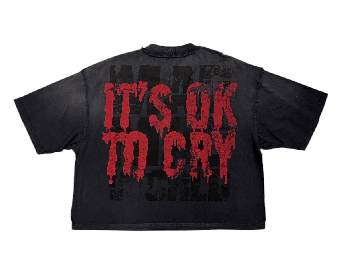Rare peace its okay to cry Cropped Tee RT5031