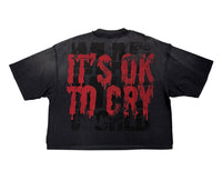 Rare peace its okay to cry Cropped Tee RT5031