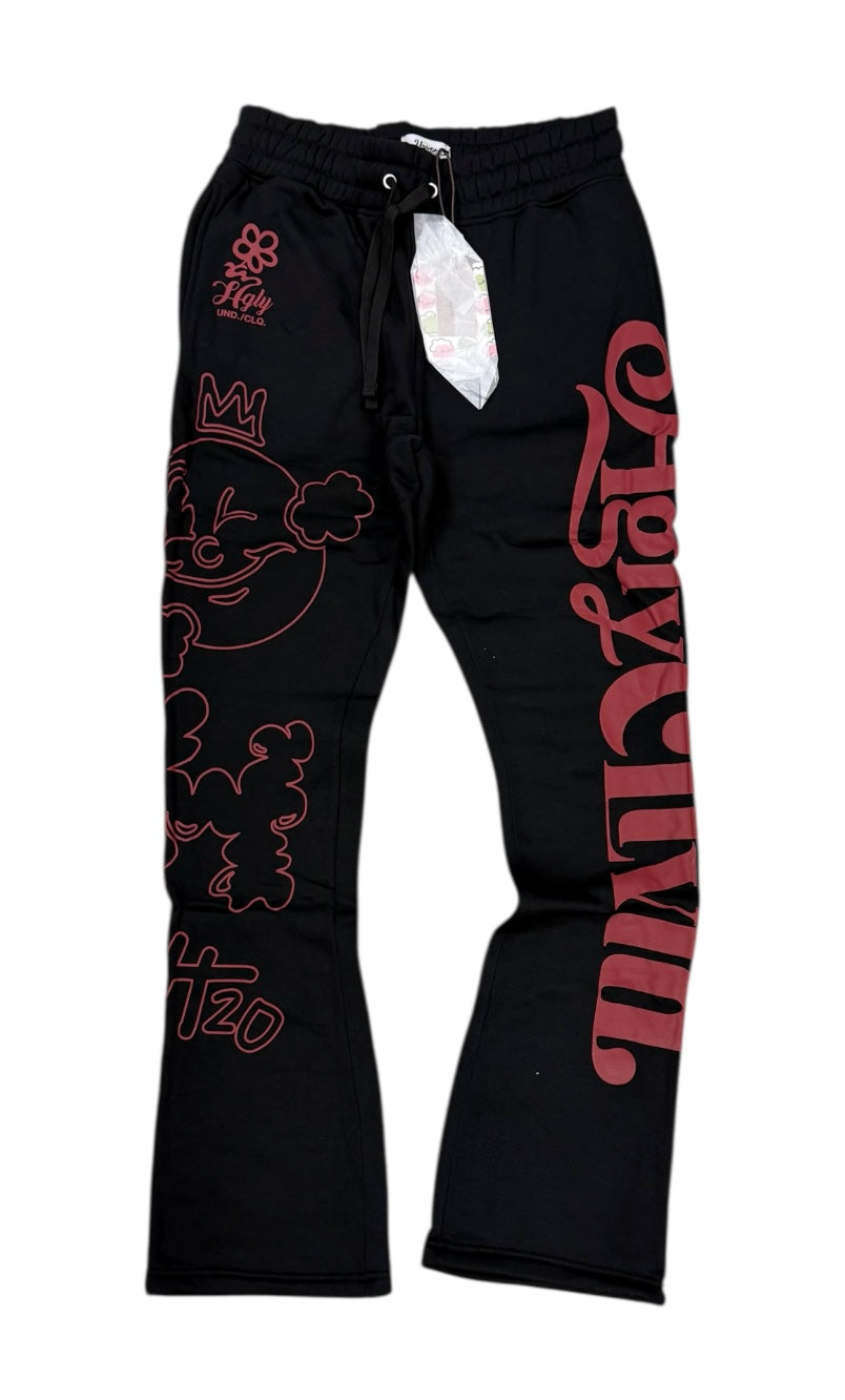 SWEATPANTS UNDRTD UF5206 BLACK/RED