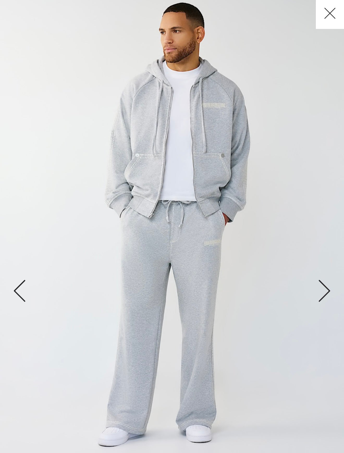 Super T Boxy Zip Hoodie HEATHER GREY 110154