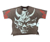 DARK SIDE CROPPED SHIRT VOYAGE STUDIO BROWN 51T16