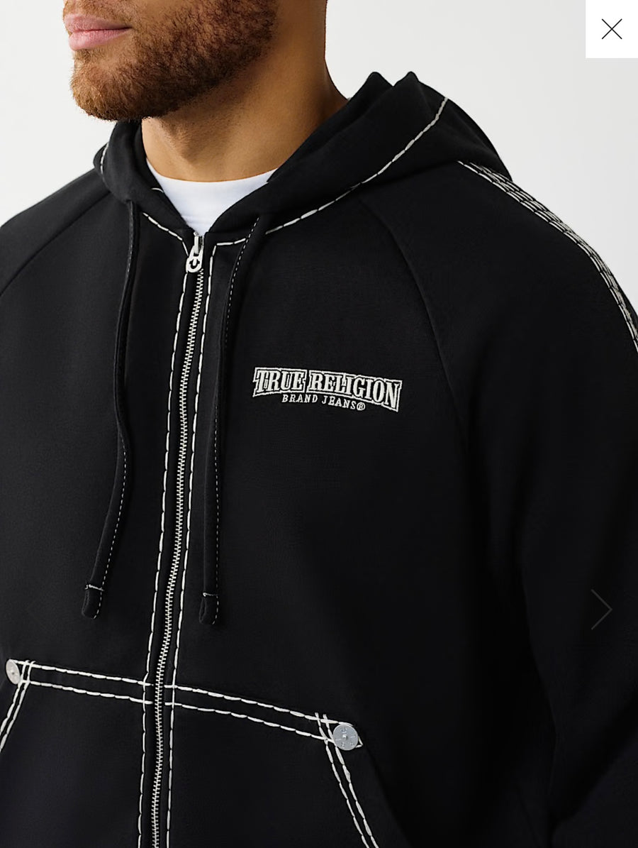 Super T Boxy Zip Hoodie