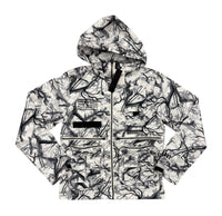 white tree windbreaker jacket J24203