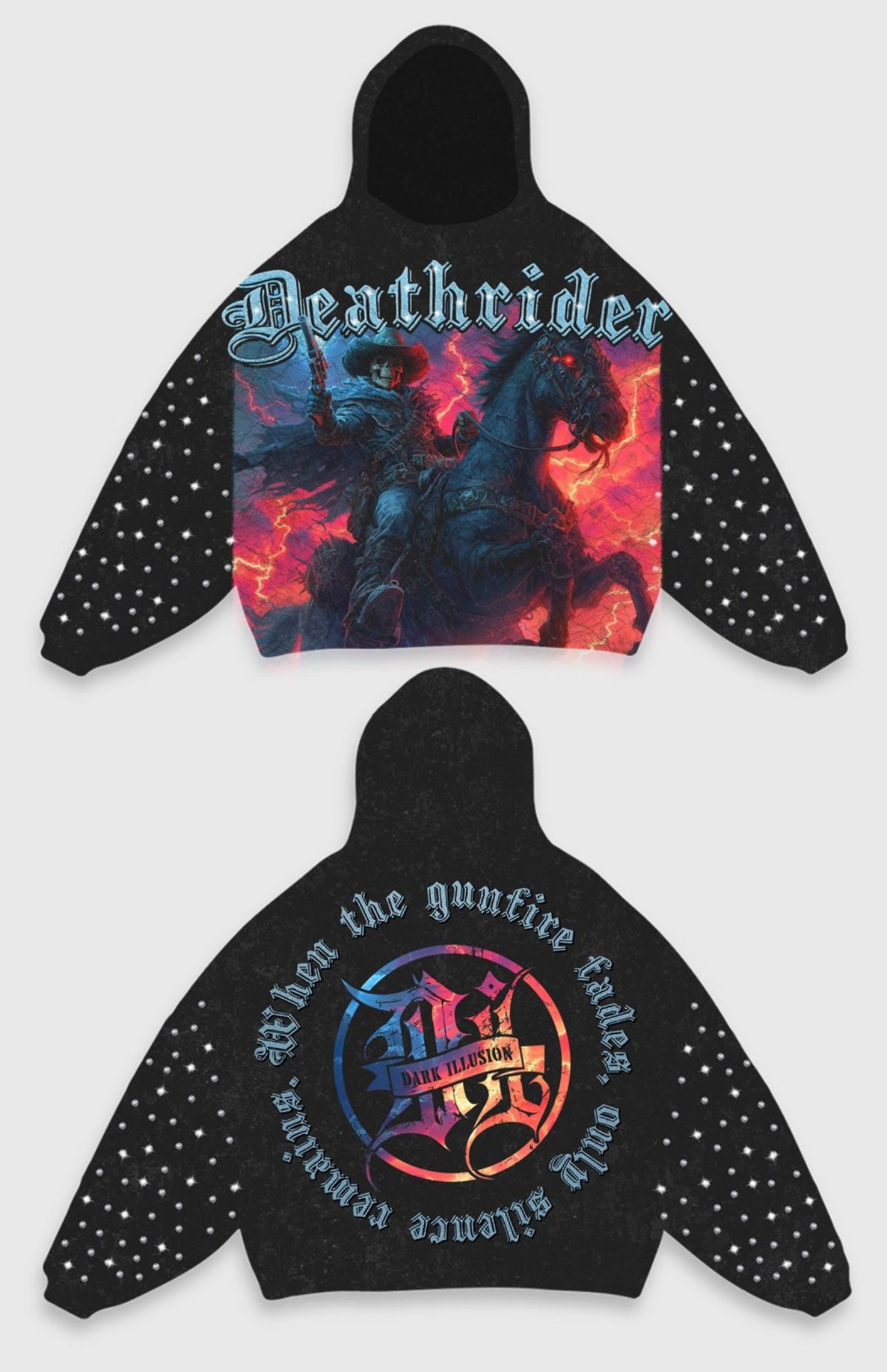 DARK ILLUSION HOODIE DEATHRIDER HOODY BLACK