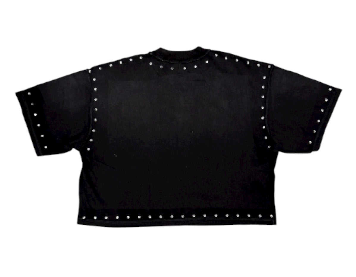 Rare Peace Black Cropped Tee RT5042