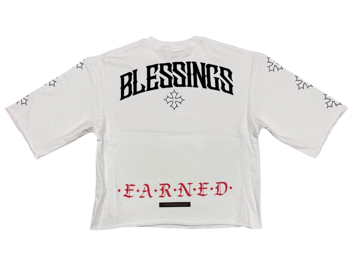 Blessings crop shirt HF5503 WHITE