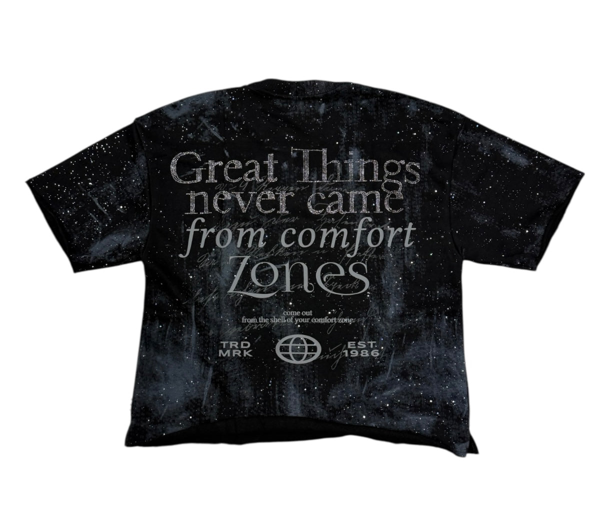 cropped shirt BKYS T1444 BLACK