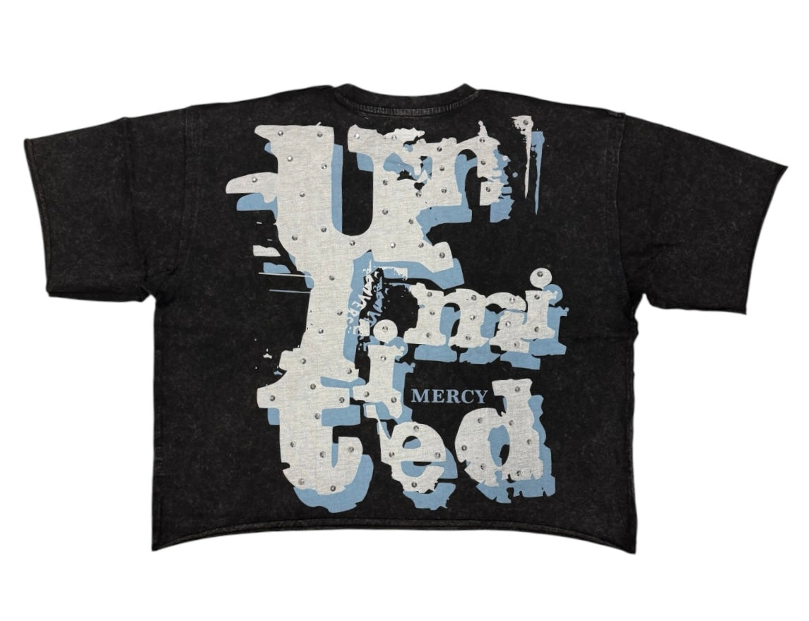 Mercy cropped shirt Black KR602