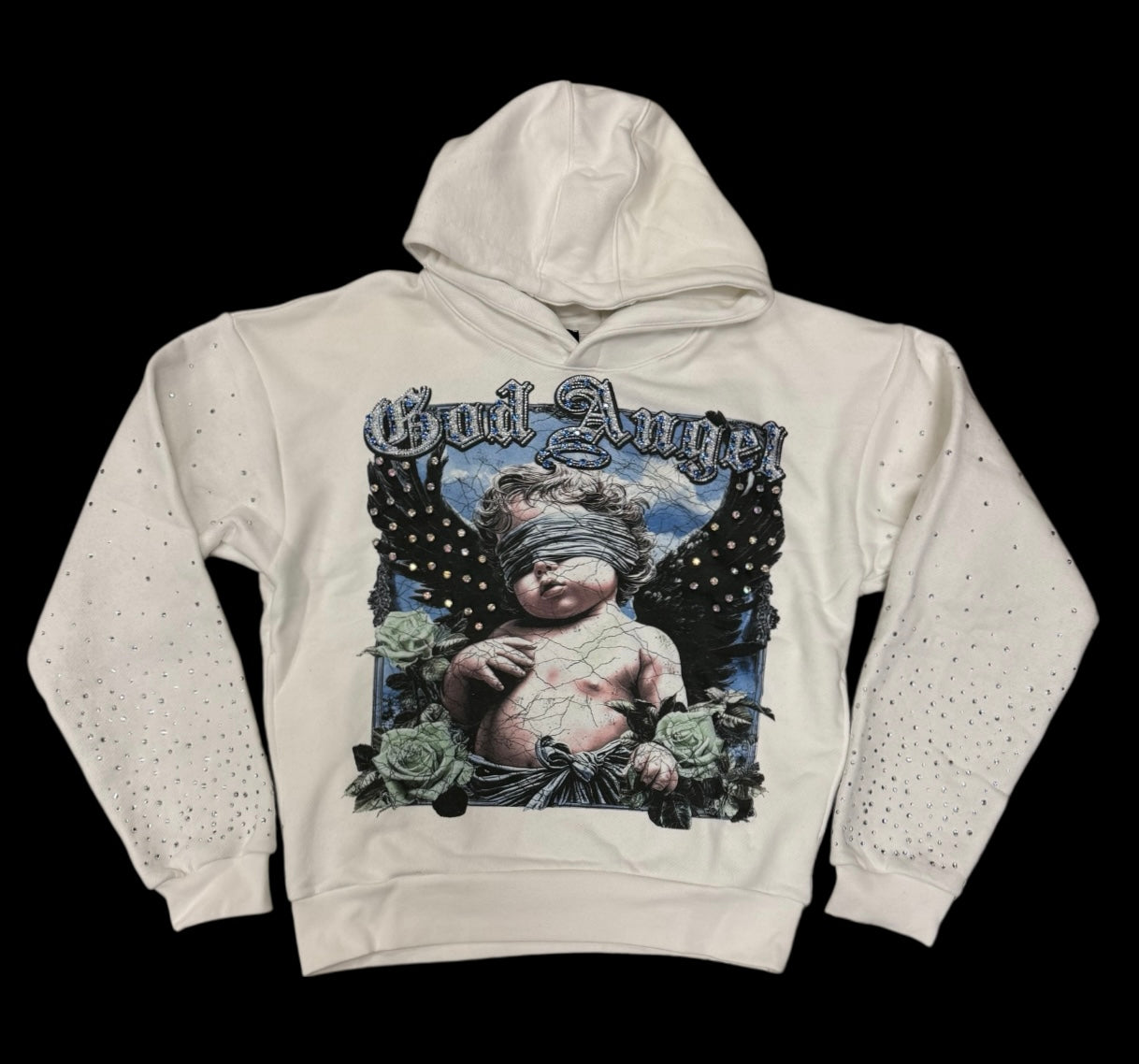 DARK ILLUSION GOD ANGEL HOODIE WHITE W251084