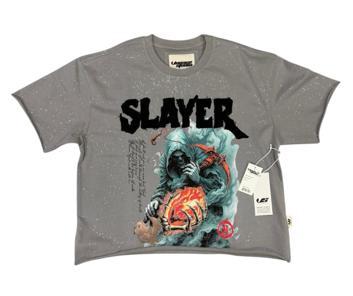 SLAYER CROPPED SHIRT Gray 53T02