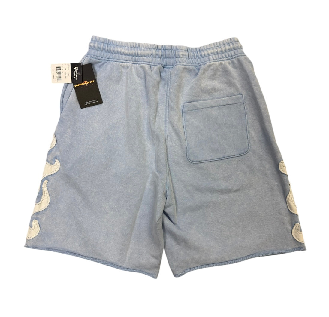 French terry shorts light blue  511507